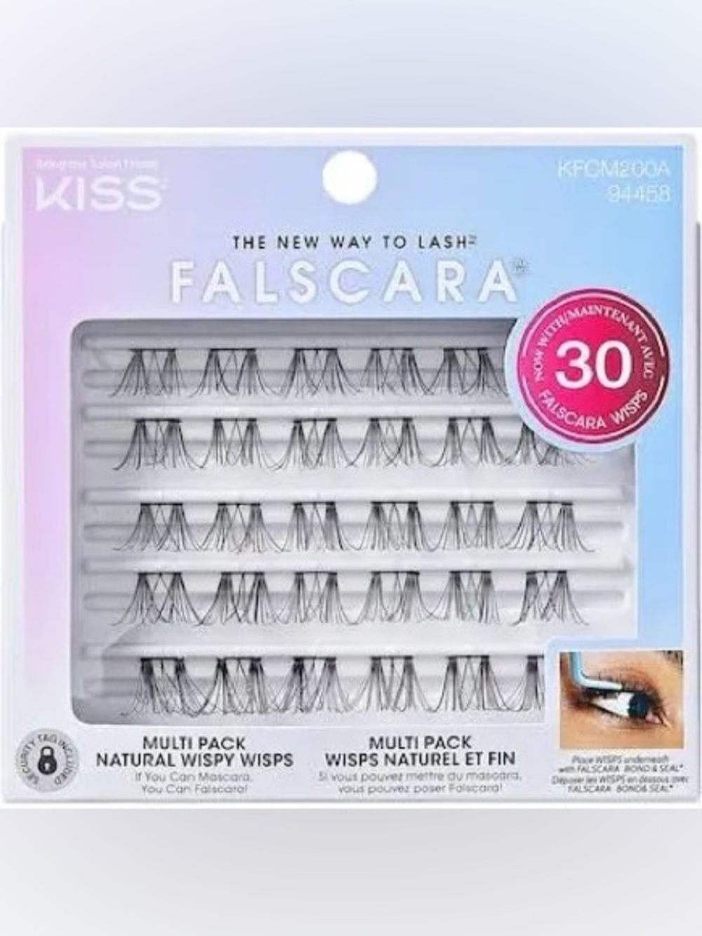 KISS Falscara Wisps Multipack - Natural Wispy Wisps - 24 Clusters
